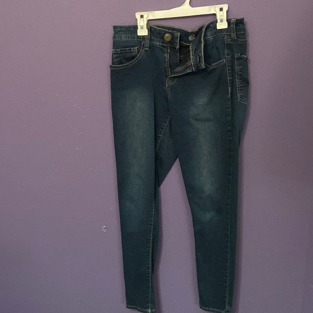 Dark blue jeans